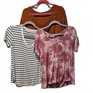 Abercrombie/Am Eagle 3 short sleeve shirt bundle.  Size M